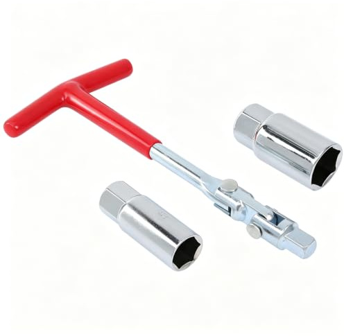 GZZTORES Spark Plug Socket Wrench with 16mm and 21mm T-Handle for Motorcycles, Lawnmowers and Small Motor Vehicles etc