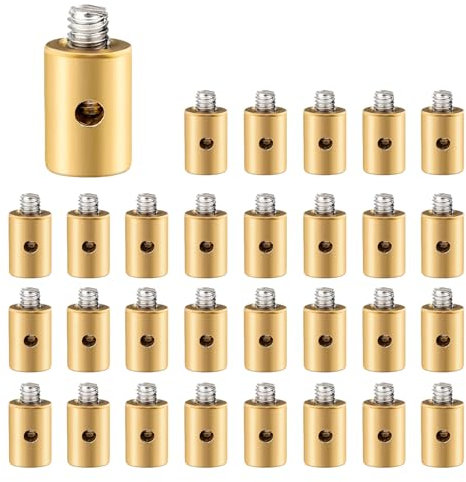 Vordpe Lot de 30 à Vis Câble de Frein Vélo Câble de Frein Mamelon Vis Remplacement Vis de Remplacement Câble d'accélérateur Mamelon Embout pour Voiture Moto Vélo