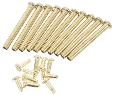 MAGICLULU 10 Ensembles Clou d'éventail Rivet d'arbre de Ventilateur Pliable à la Main Rivet en éventail Pliable Fixation éventail Axe éventail Rivets kit de réparation d'éventail à Main