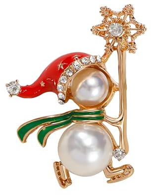 Broches de Noël Accessoires Noel Badge de Noël pour Enfants & Adultes Ensemble d'Épingles de Broche de Noël pour Femme Dessin Animé Mignon Broche Broche Élégante de Mode pour Fête Célébration