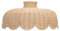 ValueLights | Rattan Wicker Scallop Lampshade Easy Fit Ceiling Light Shade for Bedroom Living Room LED Bulb Included | Shades & Home Improvements Essential | 380cm Shade Width