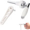 Mayoii Ceramic Toilet Flush Handle Replacement, Toilet Cistern Flush Parts, Zinc Alloy and Ceramic Combination, Exquisite and Elegant Design Cistern Lever Arm is Suitable for Standard Size Wate