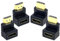 HDMI Right Angle Adapter 4K, 90 and 270 Degree Male to Female HDMI Connectors Extender Support UHD ARC HDR 3D 1080p, for TV, Projector, Monitor, PC, Laptop, Xbox, PS5, 2-4PACK (Pack of 4)