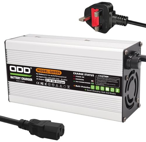 QDD 67.2V 10A Li-ion Battery Smart Charger Fully with Cooling Fan Used for 16S 60V Li-ion Battery 60V Charger