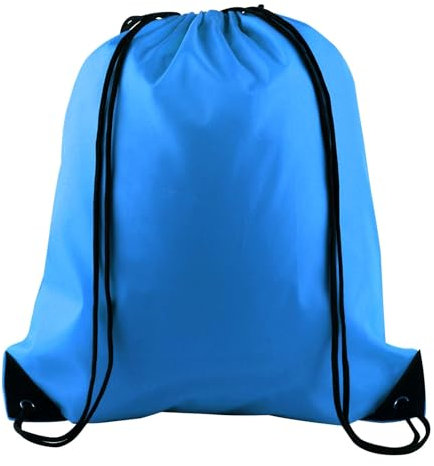 PLULON Himmelblaue Zugbeutel, Cinch Sack Sportrucksack für Yoga, Reisen, Outdoor-Sport und Fitness