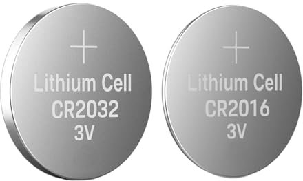 DEALONIC®8x RANDOM CR2025/CR2032/CR2016 3V Lithium Battery Long-Lasting Power Coin Battery for Key fobs, Wristwatches, LED lights, Fitness trackers, Calculators, Medical devices,Digital scales