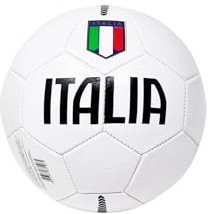 CUCUBA Fußball Italien für Training oder Spiel Farbe Weiß Wappen Tricolore Größe 5