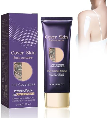 Crema Correttore per Tatuaggi, Trucco per Coprire i Tatuaggi, Fondotinta Coprente Tatuaggi, Fondotinta Gambe Waterproof, 74 ml, Nascondi Facilmente Imperfezioni per Cicatrici Braccia Gambe