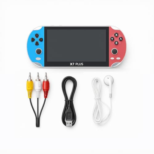 Consola de Juegos portátil X7 Plus con Pantalla LCD de 4.3”. Consola de Juegos portátil con Memoria Interna de 8GB. Consola portátil con Reproductor de música, cámara Digital y grabadora de Voz