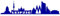 Samunshi® Leipzig Skyline Aufkleber Leipzig Sticker 15 x 3,4cm brillantblau