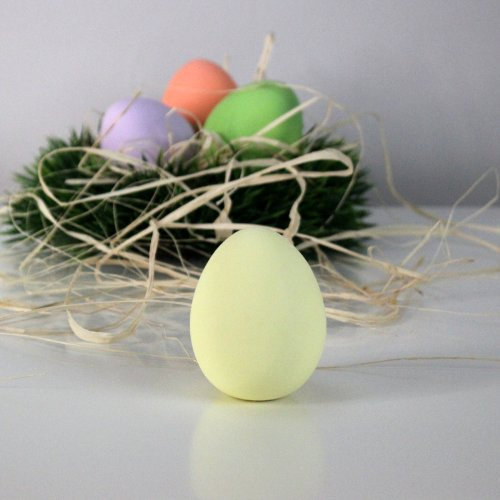 Ei Keramik Keramikei Osterei Osternest Ostern 7 cm gelb, auch zum selbst bemalen