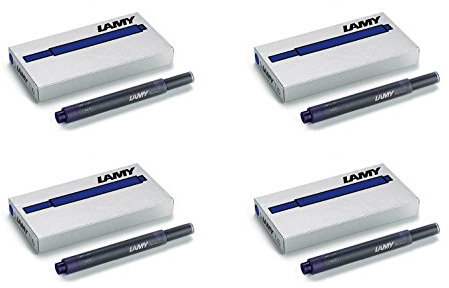 Lamy T10 Four Cases of 5 Blue-Black Ink Cartridges (20 Cartridges in total)