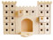 Artemio 14002296 Adventskalender zum Dekorieren Schloss Holz 42,3 x 6 x 42 cm