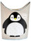 3 Sprouts - Wäschekorb Kinderzimmer - Wäschesack Kinder, Kinder Wäschekorb mit Tiermotiv - Wäschekorb Babyzimmer, Wäschesammler Kinder - Praktisch für Kinderzimmer - Pinguin