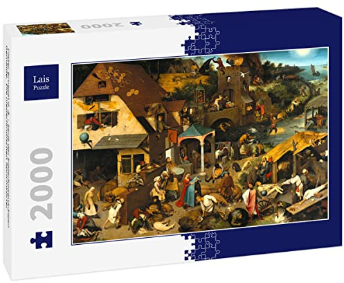 Lais Puzzle Pieter Bruegel d. Ä. - Serie der bilderbogenartigen Gemälde, Die niederländischen Sprichwörter 2000 Teile