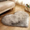 Faux Lammfell Teppich Kunstfell Matte Sofa-Deco 29 (Grau, 70 * 90)