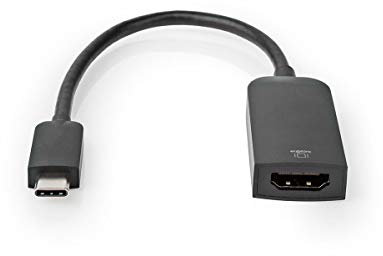 NEDIS Adaptateur USB-c | USB 3.2 gen 1 | USB-c mâle | hdmi Femelle | 4k@60hz | 0.20 m | Rond | plaqué n