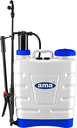 Pompa A Spalla Manuale 16 Lt Irrorazione di AMA, bianco