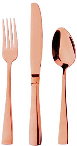 SPSS Mariage Boite ménagère 30 Couverts Plastique Rose Gold
