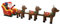 Tidyard Aufblasbarer Weihnachtsmann mit Schlitten LED Beleuchtet 3 Rentiere Weihnachten Santa Deko Weihnachtsdeko Figur, 490 x 85 x 140cm
