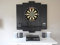 Wooden Dartboard Surround | Premium Dart-Wandschutz & Tablet-Halter | Powered by Maximiser Max HOPP (Catchring, Dart Umrandung) (OHNE Tablet-Halter, Schwarz)