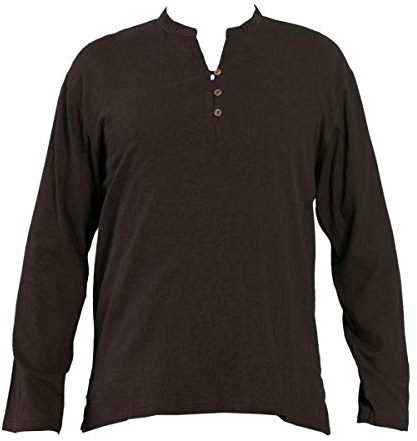 PANASIAM Shirt, 'K', 3button, Darkbrown, XL, Longsleeve