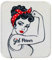 Mono Quick Girl Power/Frauen Power - Aufnäher Aufbügler Applikation Iron-On Patch