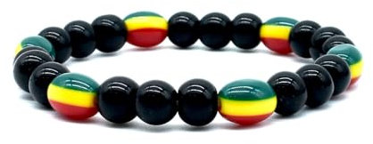 BDM Bob Marley, Rastafari, Hippie and Jamaican Men's and Women's Bracelet, Multi-Colour (5252)