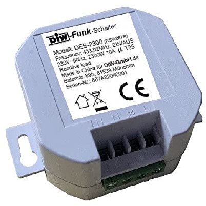 DES-2300 Funk-Einbau-Empfänger EIN/AUS 230V/50Hz DIW-Funk Einbauschalter