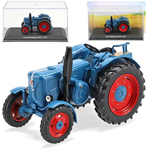 IXO Lanz Bulldog D4016 Blau Traktor 1957 1/43 Hachette Modell Auto