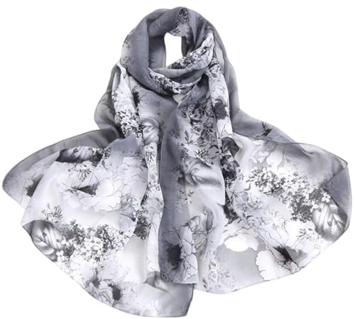 FAIRYGATE Schal Chiffon Schal Damen Stola Halstuch Sommerschals für Abendkleid Festlich Hochzeit Braut Seidenschal Schals Ganzjährig A4514