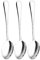 Qinglele Cucharas de acero inoxidable 304, cucharas de sopa, cucharas de cena, cucharas, cucharas de mesa, 17 cm, juego de 3