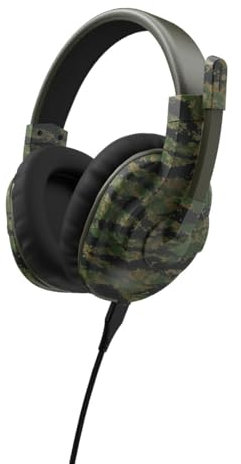 uRage Cuffie Micro Gaming (cuffie Over-Ear Gamer, certificate DTS X, Micro Flip to Mute, Cavo USB-A Uflex Rimovibile, Cuffie Micro ottimizzate PC e PS5) Mimetico