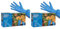 Hevea - Guanti monouso in nitrile. Senza polvere e lattice. 1 scatola da 100 guanti. Taglia: M (media) Colore: blu (Confezione da 2)