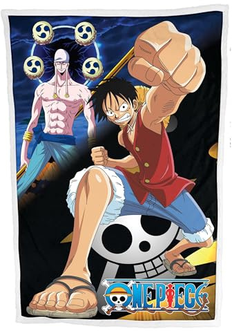 HOMADICT PLAID SHERPA 100X150 CM ONE PIECE LUFFY & ENER ATTACK