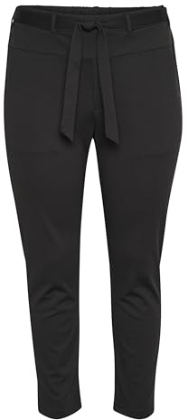 KAFFE CURVE Damen Strickhose KCjenna Elastische Taille Tapered