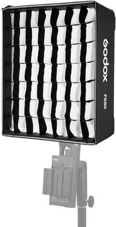 Godox FS50 rechteckiger Softbox-Lichtdiffusor mit Gitter und weichem Tuch kompatibel mit flexiblem LED-Licht Godox für Produktfotografie, Studiobeleuchtung, Live-StreamFH50Bi/FH50R