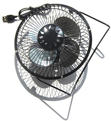 LIFKOME 3.5w Solarlüfter mit Usb-anschluss Mini-tischventilator für Camping und Outdoor-aktivitäten Drehfunktion für Haustierhäuser und Gewächshäuser Energiesparend und Umweltfreundlich