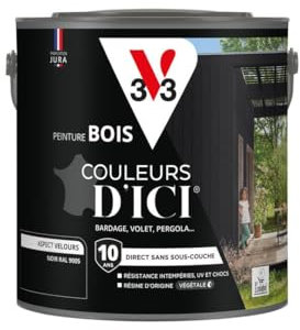 V33 Peinture Bois Couleurs d'ICI - Noir - 2L