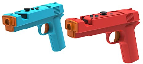 Szaerfa 2Pcs Support de Poignée de Pistolet de Jeu pour Switch NS/NS OLED,Contrôleur de pistolet Sense Joystick pour les jeux de tir Switch,Gamepad Joypad Accessoires pour console de jeu