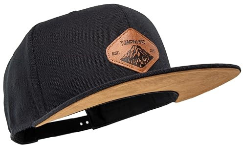 Jumping Bird Baseball Cap Unisex Titlis • Outdoor Snapback Cap • Individuell verstellbar und leicht abwaschbar • Kappe Schwarz