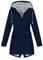 Generic Regenjacke Damen Einfarbig Wasserdichte Softshelljacke Gefüttert mit Gestreift Stanzjacke Atmungsaktive Übergangsjacke Frühling Herbst Leichte Kapuzenjacke Reißverschluss Outdoorjacke S-5XL