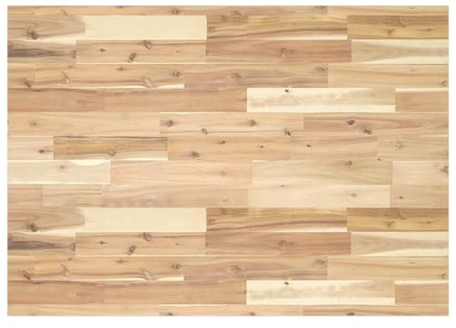 vidaXL Desk Top Solid Wood Acacia Untreated Rectangular Worktop 120x70x2 cm - Versatile for Indoor/Outdoor Use, Customizable Surface