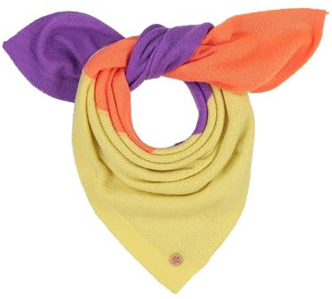 FRAAS Halstuch Damen in Wollmischung - Nickituch Damen in Neon-Farben - 60 x 60 cm Größe - Schickes Bandana für den Winter Cyber Orange
