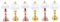 PHENOFICE 6 Pcs Dollhouse Table Lamp Mini Lamp Ornament Micro Landscape Furniture Miniature Lamp Miniature Table Lamp Battery Table Lamps LED Table Lamp Bedside Lamp Mini Bedside Light Iron
