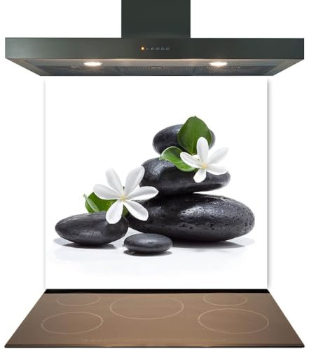 Printed Toughened Glass Splashback for Kitchen, Tempered Heat Resistant Glass Splashbacks for Cookers (Design 2025, 60 x 70cm)