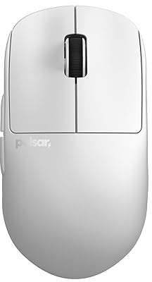 Pulsar Gaming Gears X2H mini Wireless Gaming Mouse, Ultra Lightweight 1.83 oz (52 g), Symmetrical, Optical switch, 2.4 Ghz 1 ms, 26000 DPI, PAW3395 sensor (Mini, Wireless, White) (Renewed)