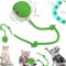 Pipihome Interaktives Katzenspielzeug Elektrisch, Chewie Viral Rollball mit Schwanz für Katzen, Intelligentes Katzenspielzeug 360° Automatisch Power Spielball für Katzen Hunde