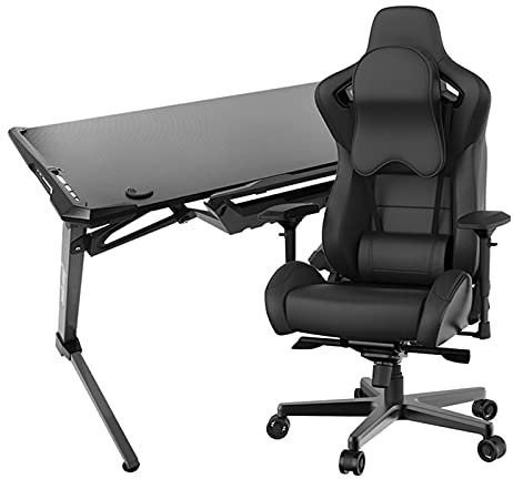 Boss Gaming-Stuhl für Erwachsene, Büro-Rennstuhl mit Drehtisch, Chefsessel, Leder, höhenverstellbar, Rot