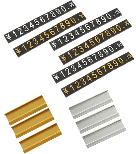 DIYEAH Etiketten Aus Aluminiumlegierung 10 Stück Selbstklebend Nummernschild für Die Anzeige Von Gemüse und Obst